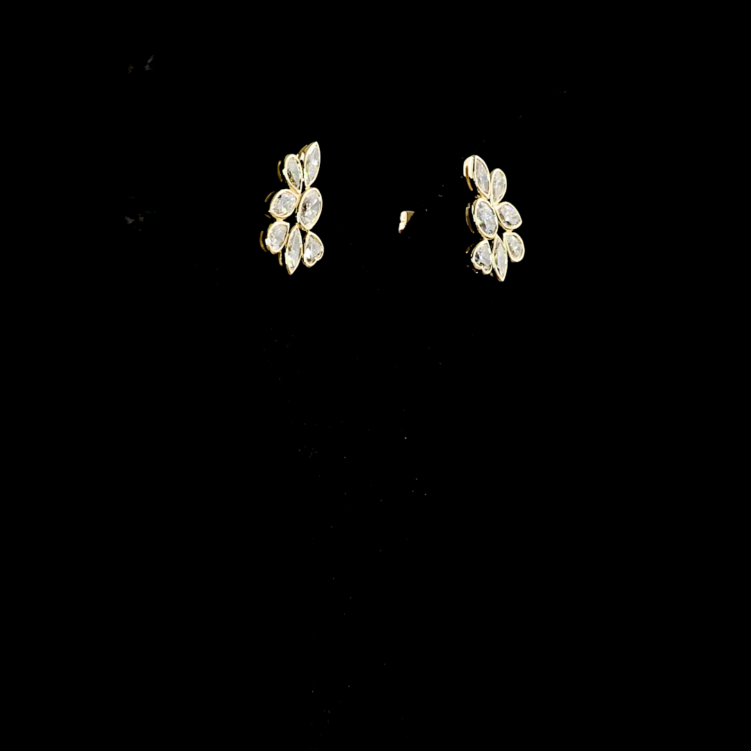1.79 CTTW MIX Lab Diamond Crawler Earring (E Color and VS1 Clarity)
