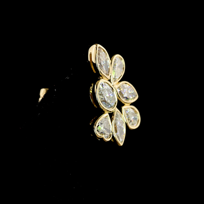1.79 CTTW MIX Lab Diamond Crawler Earring (E Color and VS1 Clarity)