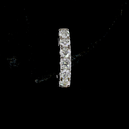 0.39 CTTW Round Lab Grown Diamond Huggies Earring 12.8mm (E Color and VS1 Clarity)