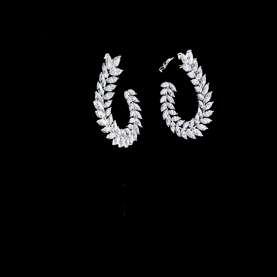 5.22 CTTW Marquise Lab Diamond Crawler Earring (E Color and VS1 Clarity)