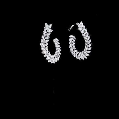 5.22 CTTW Marquise Lab Diamond Crawler Earring (E Color and VS1 Clarity)