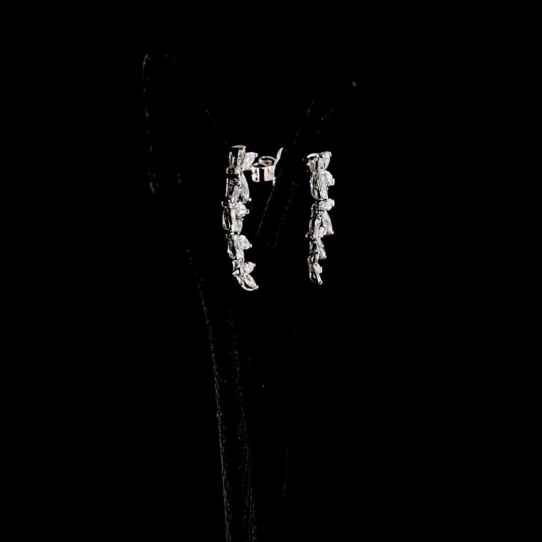 1.39 CTTW Marquise Lab Diamond Crawler Earring (E Color and VS1 Clarity)