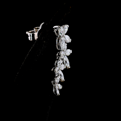 1.39 CTTW Marquise Lab Diamond Crawler Earring (E Color and VS1 Clarity)