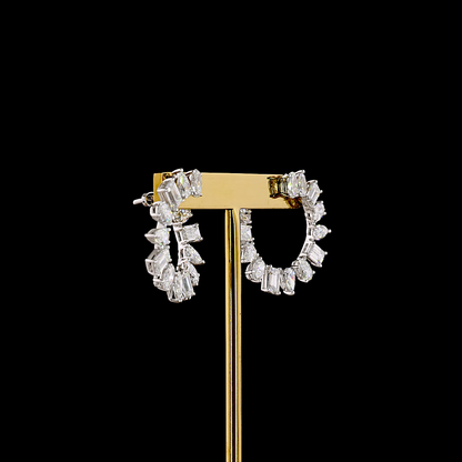 5.68 CTTW MIX Lab Grown Diamond Crawler Earring (E Color and VS1 Clarity)