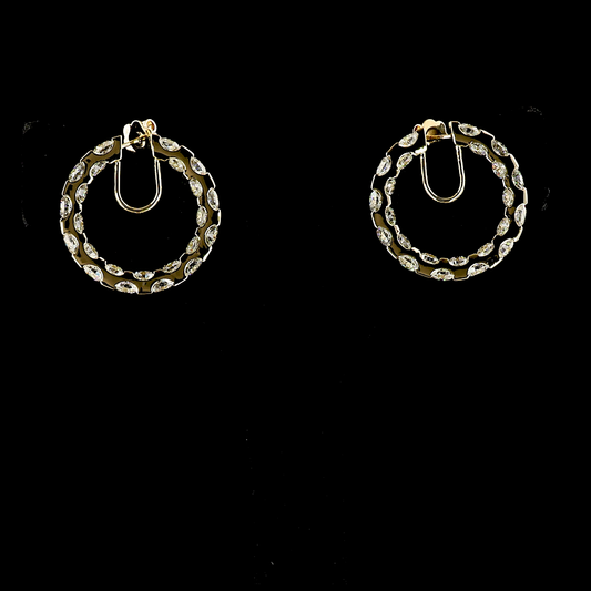 11.66 CTTW Round Lab Diamond Huggies Earring (E Color and VS1 Clarity)
