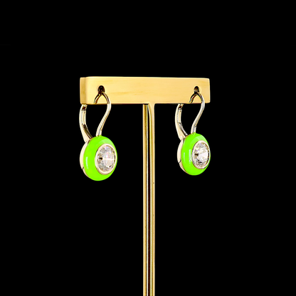 2.00 CTTW Round Lab Diamond Hanging Earring (D/E/F Color and VS1/VVS2/VS2 Clarity)
