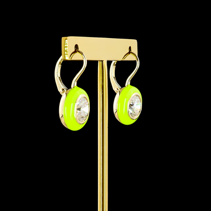 3.00 CTTW Round Lab Grown Diamond Hanging Earring (E Color and VVS2/VS1 Clarity)
