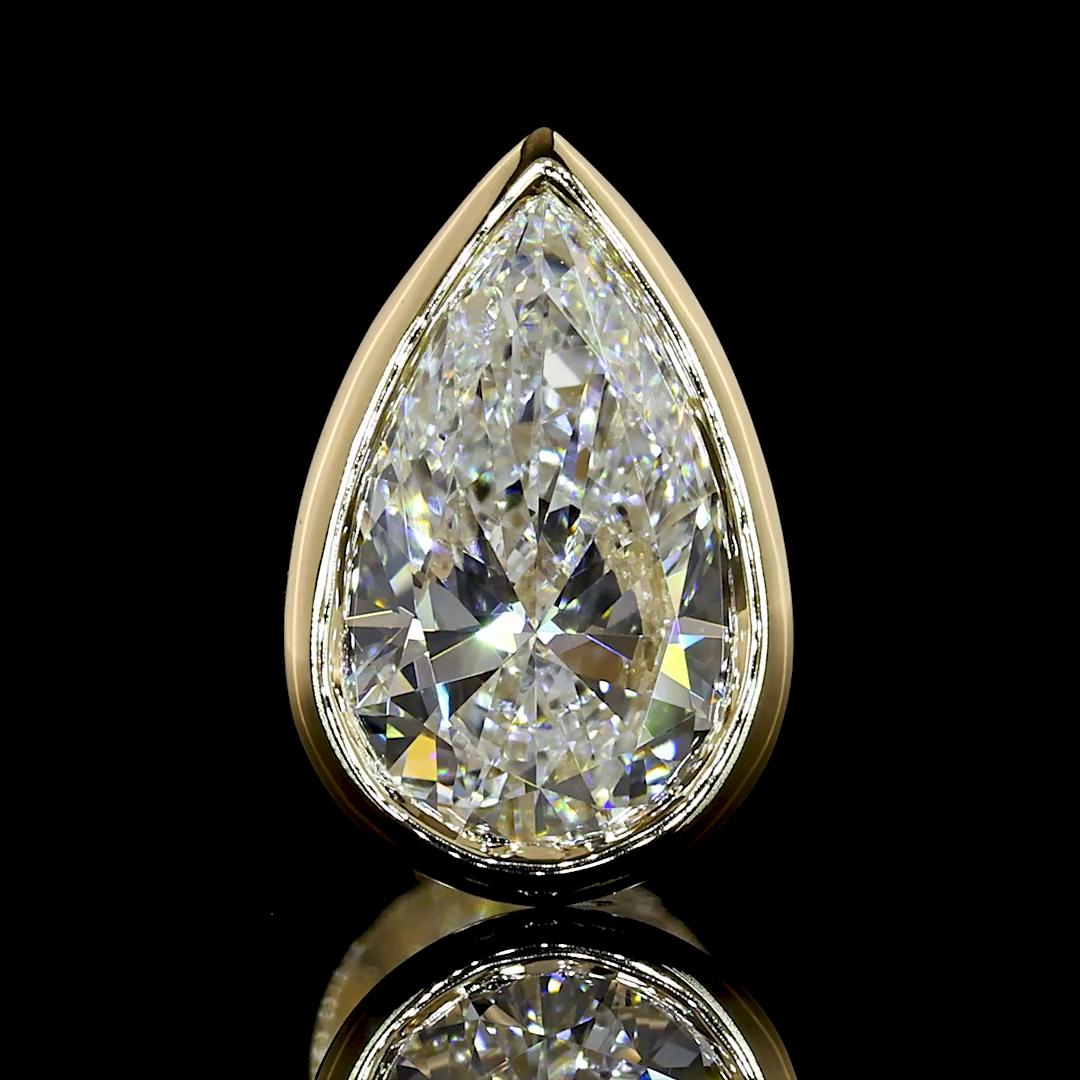 1.51 CTTW Pear Lab Diamond Studs Earring (E Color and VS1 Clarity)