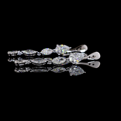 2.42 CTTW MIX Lab Grown Diamond Hanging Earring Size 41.55 (E Color and VS1 Clarity)