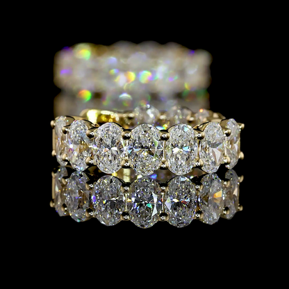 1.94 CTTW Oval Lab Grown Diamond Huggies Earring 14.29mm (E Color and VS1 Clarity)