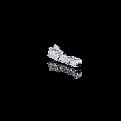 2.34 CTTW Bag Lab Grown Diamond Hanging Earring Size 33.1 (E Color and VS1 Clarity)