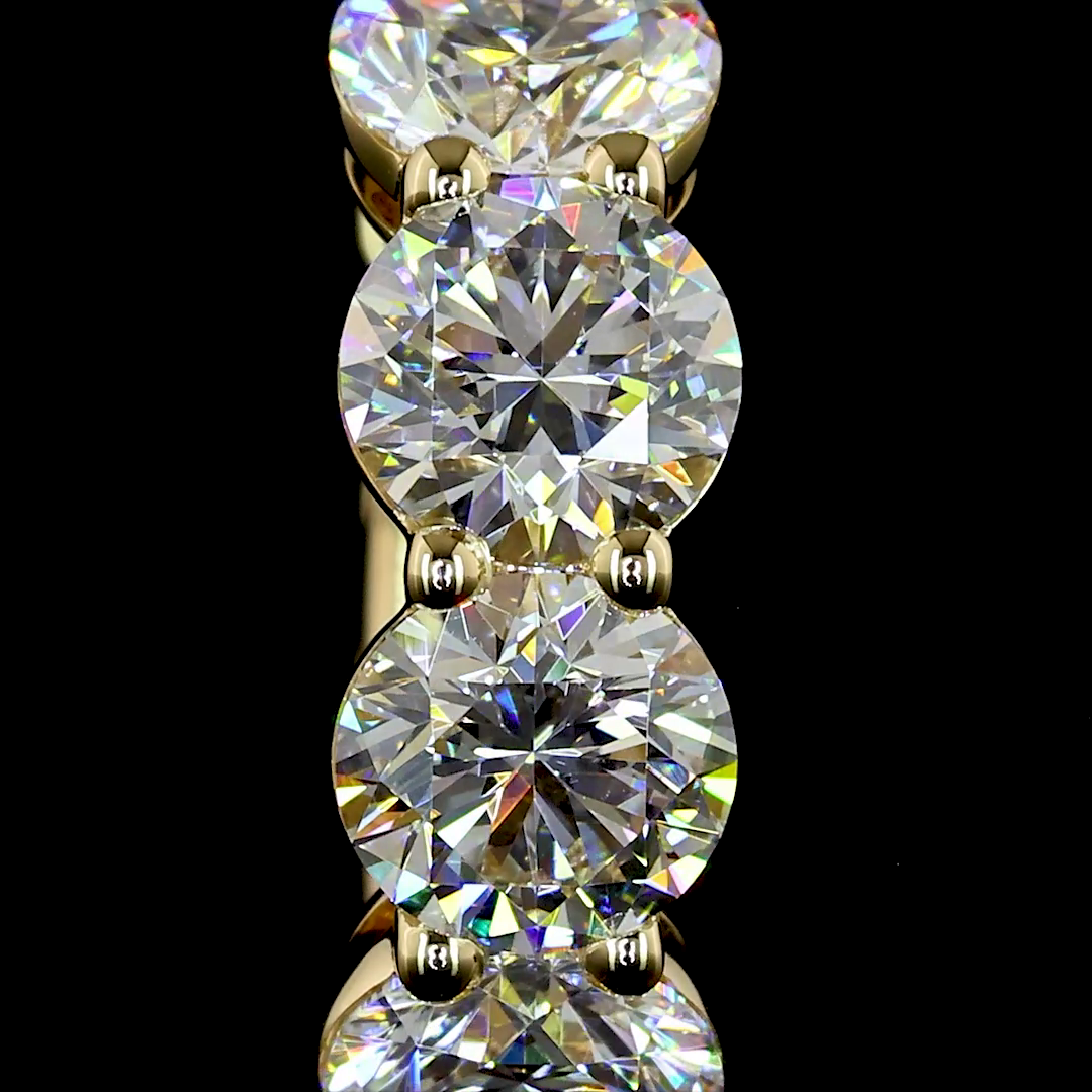 2.00 CTTW Round Lab Grown Diamond Huggies Earring 15.15mm (E Color and VS1 Clarity)