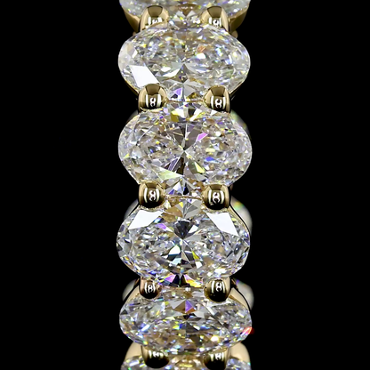 3.07 CTTW Oval Lab Grown Diamond Huggies Earring 14.64mm (E Color and VS1 Clarity)