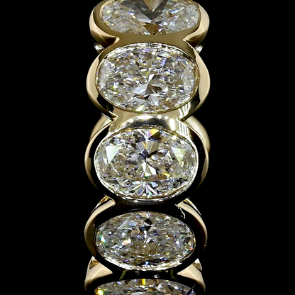2.60 CTTW Oval Lab Grown Diamond Huggies Earring 15.21mm (E Color and VS1 Clarity)