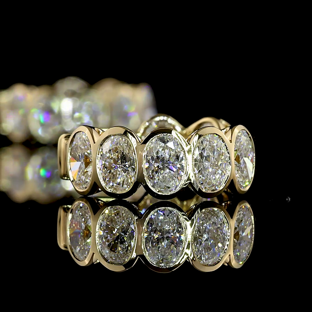 2.60 CTTW Oval Lab Grown Diamond Huggies Earring 15.21mm (E Color and VS1 Clarity)