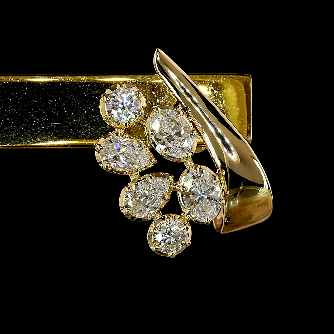 1.85 CTTW MIX Lab Grown Diamond 57 Earring Size 21.45 (E Color and VS1 Clarity)