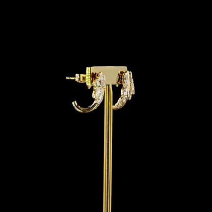 1.68 CTTW Marquise Lab Grown Diamond 57 Earring Size 14.43 (E Color and VS1 Clarity)