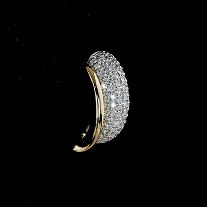 0.69 CTTW Round Lab Grown Diamond Huggies Earring 11.54mm (E Color and VS1 Clarity)
