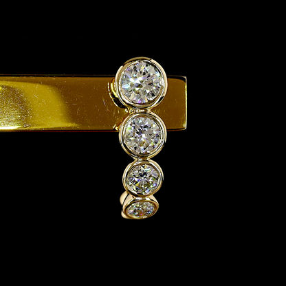 2.72 CTTW Round Lab Grown Diamond 57 Earring Size 20 (E Color and VS1 Clarity)