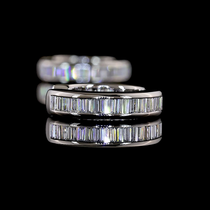 1.04 CTTW Bag Lab Grown Diamond Huggies Earring 13.74mm (F Color and VS1 Clarity)