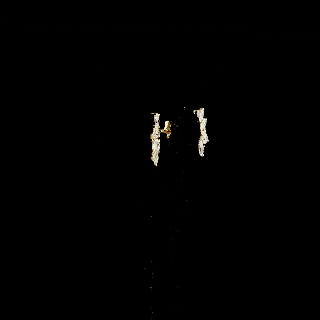 1.18 CTTW Marquise Lab Grown Diamond Crawler Earring (E Color and VS1 Clarity)