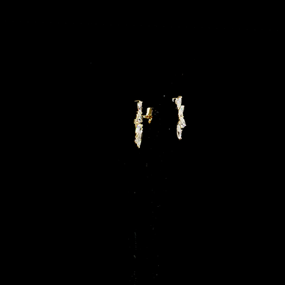 1.18 CTTW Marquise Lab Grown Diamond Crawler Earring (E Color and VS1 Clarity)