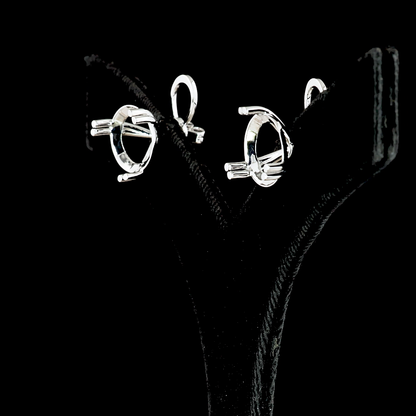 15.25 CTTW Round Lab Diamond Martini Earring 14k White Gold (E Color and VS1 Clarity)