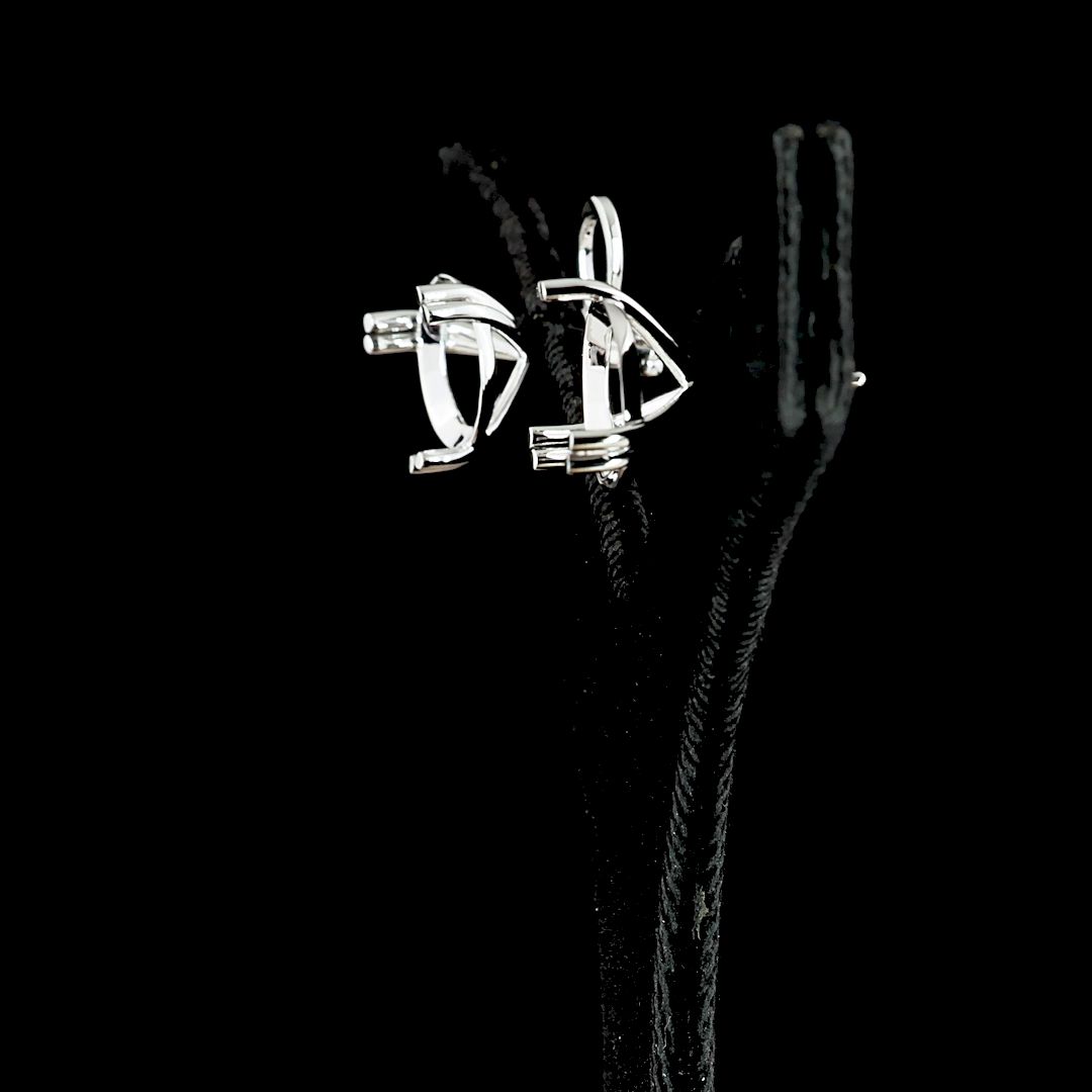 15.25 CTTW Round Lab Diamond Martini Earring 14k White Gold (E Color and VS1 Clarity)