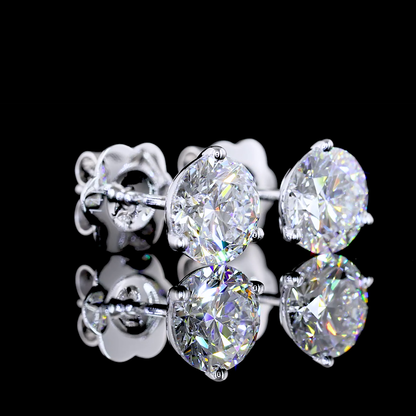 2.11 CTTW Round Lab Diamond Martini Earring 14k White Gold E/D Color and VS1/VVS2 Clarity jewelry-spot-usa