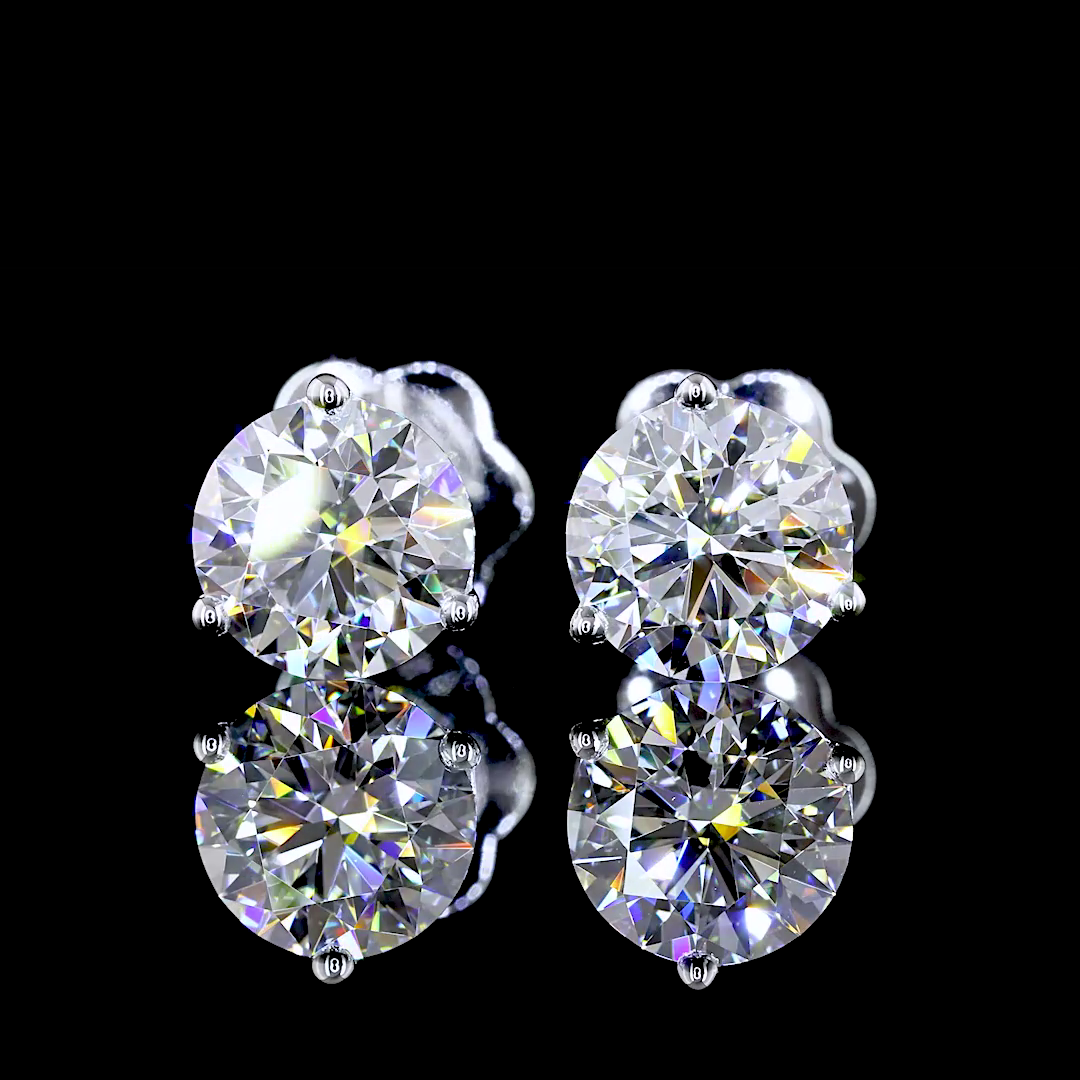2.11 CTTW Round Lab Diamond Martini Earring 14k White Gold E/D Color and VS1/VVS2 Clarity jewelry-spot-usa