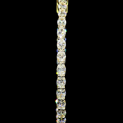 3.08 CTTW Oval Lab Diamond Hoops Earring (E Color and VS Clarity)