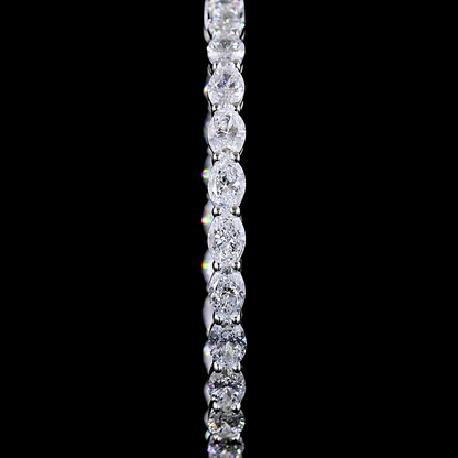 4.73 CTTW Oval Lab Diamond Hoops Earring (E Color and VS Clarity)