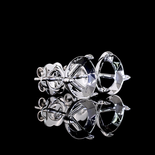 5.05 CTTW Old European Brilliant Lab Diamond Martini Earring 14k White Gold (F Color and VS1 Clarity)
