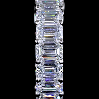 2.54 CTTW Emerald Lab Diamond Huggies Earring (E Color and VS Clarity)