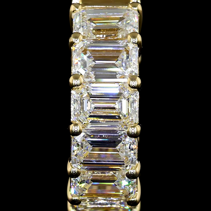 3.44 CTTW Emerald Lab Diamond Huggies Earring (E Color and VS Clarity)