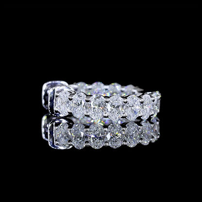 1.29 CTTW Oval Lab Diamond Huggies Earring (E Color and VS Clarity)