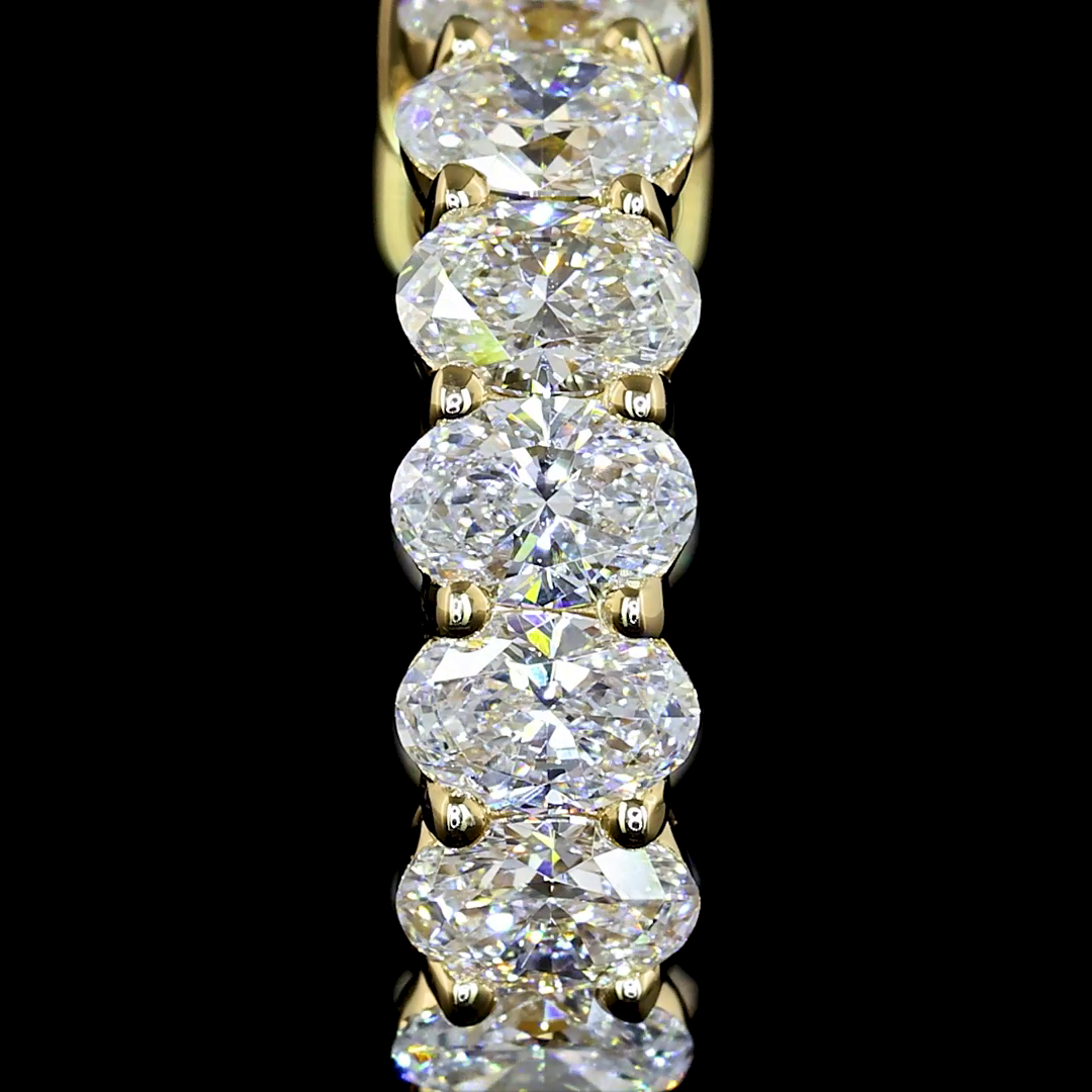 1.50 CTTW Oval Lab Diamond Huggies Earring 14.4mm (E Color and VS Clarity)