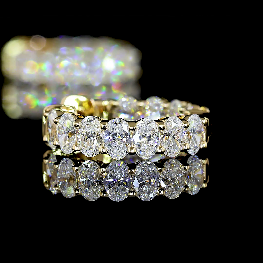 1.50 CTTW Oval Lab Diamond Huggies Earring 14.4mm (E Color and VS Clarity)