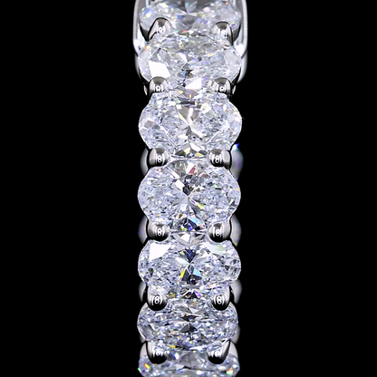 1.54 CTTW Oval Lab Diamond Huggies Earring 14mm 14k White Gold E Color and VS1 Clarity jewelry-spot-usa