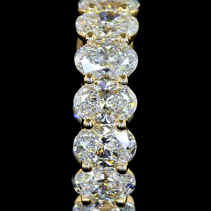 1.95 CTTW Oval Lab Diamond Huggies Earring 14.1mm 14k Yellow Gold E Color and VS Clarity jewelry-spot-usa