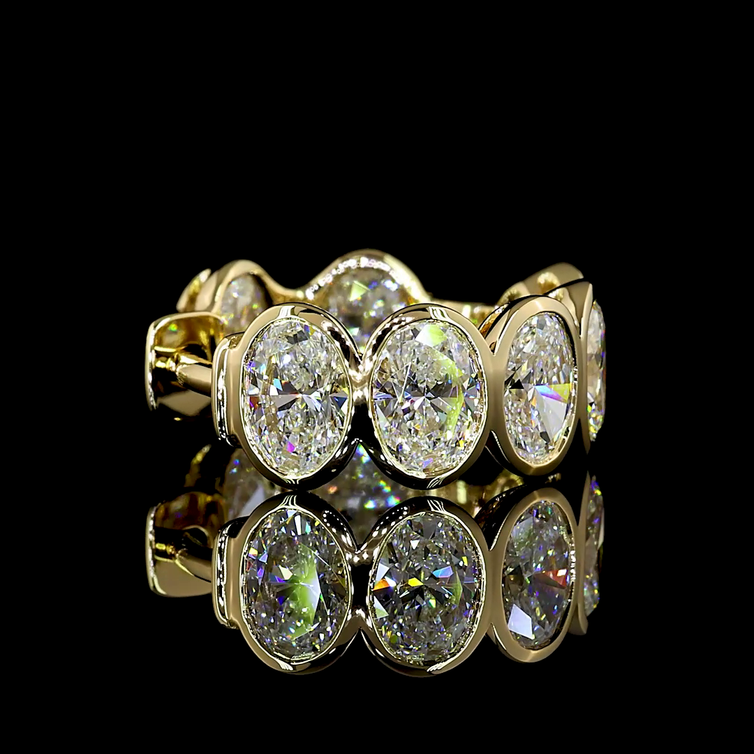 3.58 CTTW Oval Lab Diamond Huggies Earring 14.9mm 14k White Gold E Color and VS2/VS1 Clarity jewelry-spot-usa