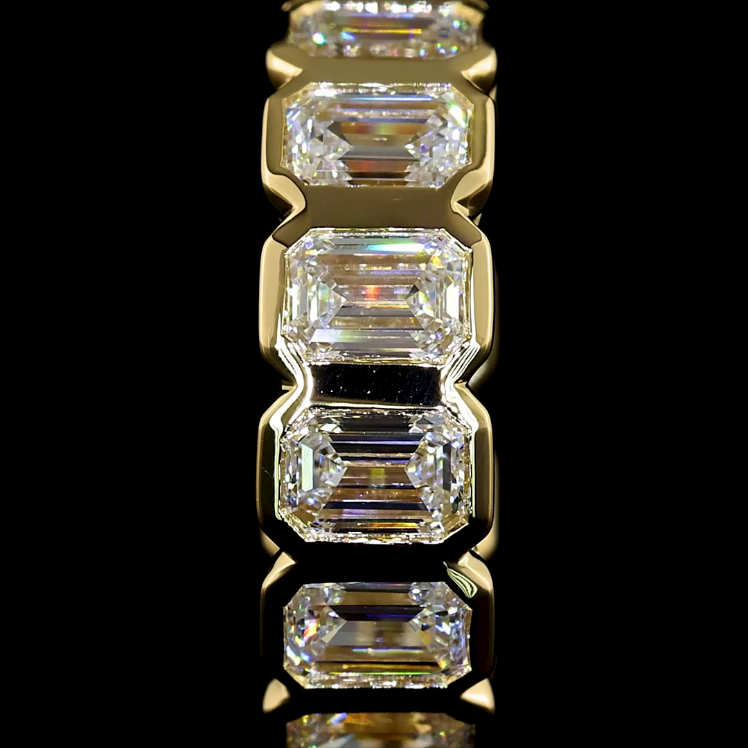 1.81 CTTW Emerald Lab Diamond Huggies Earring (E Color and VS/VS2 Clarity)