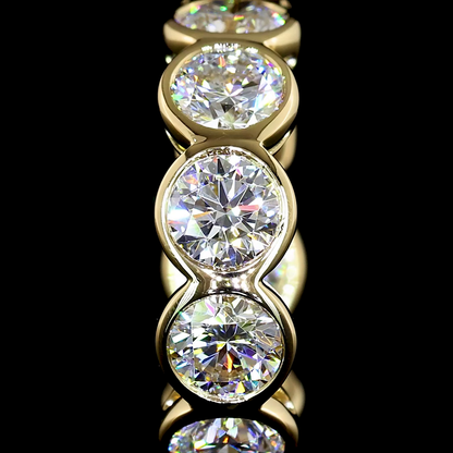 2.00 CTTW Round Lab Diamond Huggies Earring 14mm 14k Yellow Gold E Color and VS Clarity jewelry-spot-usa