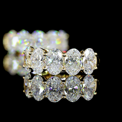 2.02 CTTW Oval Lab Diamond Huggies Earring (E Color and VS Clarity)