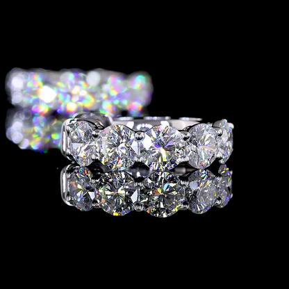 1.87 CTTW Round Lab Diamond Huggies Earring 14.72mm 14k White Gold E Color and VS/VS2 Clarity jewelry-spot-usa