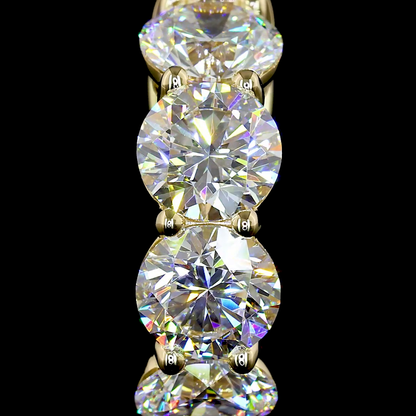 3.43 CTTW Round Lab Diamond Huggies Earring 15.8mm 14k Yellow Gold E Color and VS2/VS Clarity jewelry-spot-usa