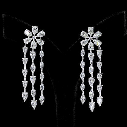 14.29 CTTW MIX Lab Diamond Special Earring (E Color and VS Clarity)