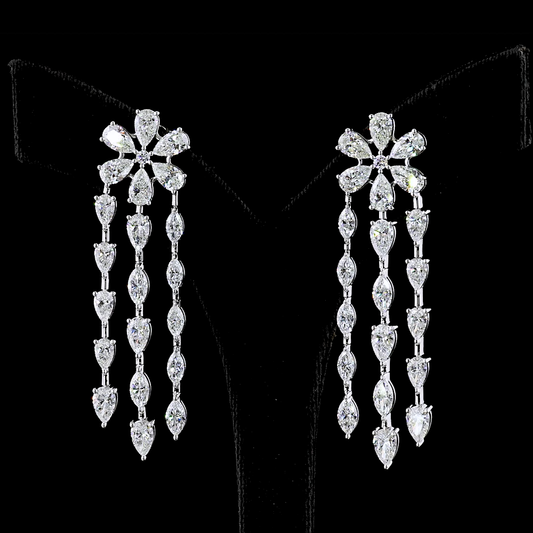 14.29 CTTW MIX Lab Diamond Special Earring (E Color and VS Clarity)