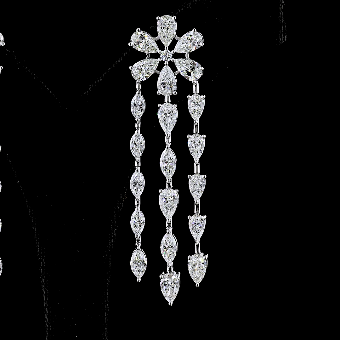 14.29 CTTW MIX Lab Diamond Special Earring (E Color and VS Clarity)