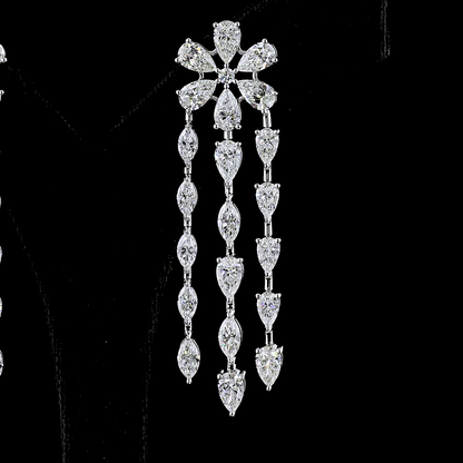 14.29 CTTW MIX Lab Diamond Special Earring (E Color and VS Clarity)